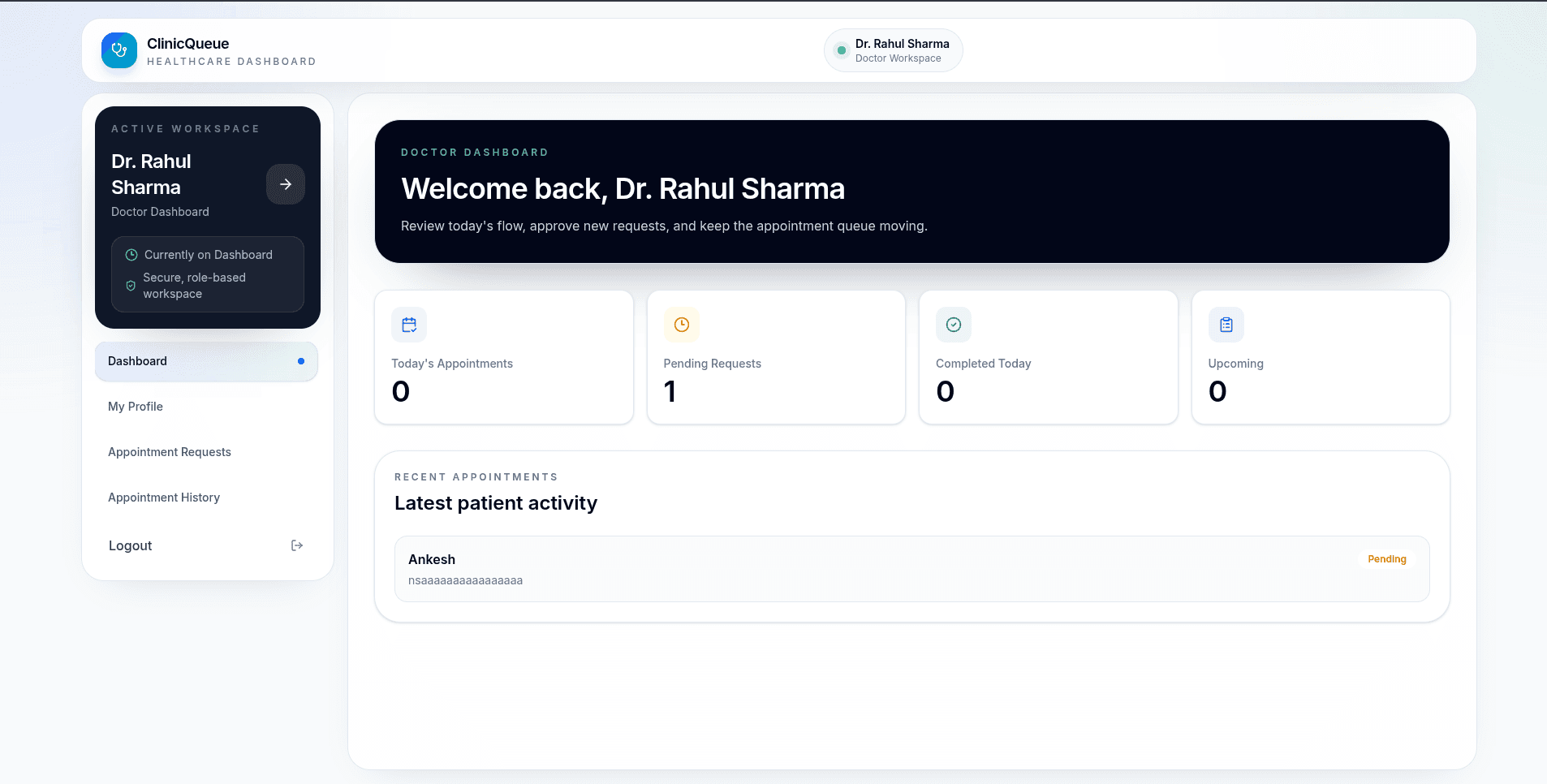 ClinicQueue – Medical Appointment & Queue Management System screenshot 4