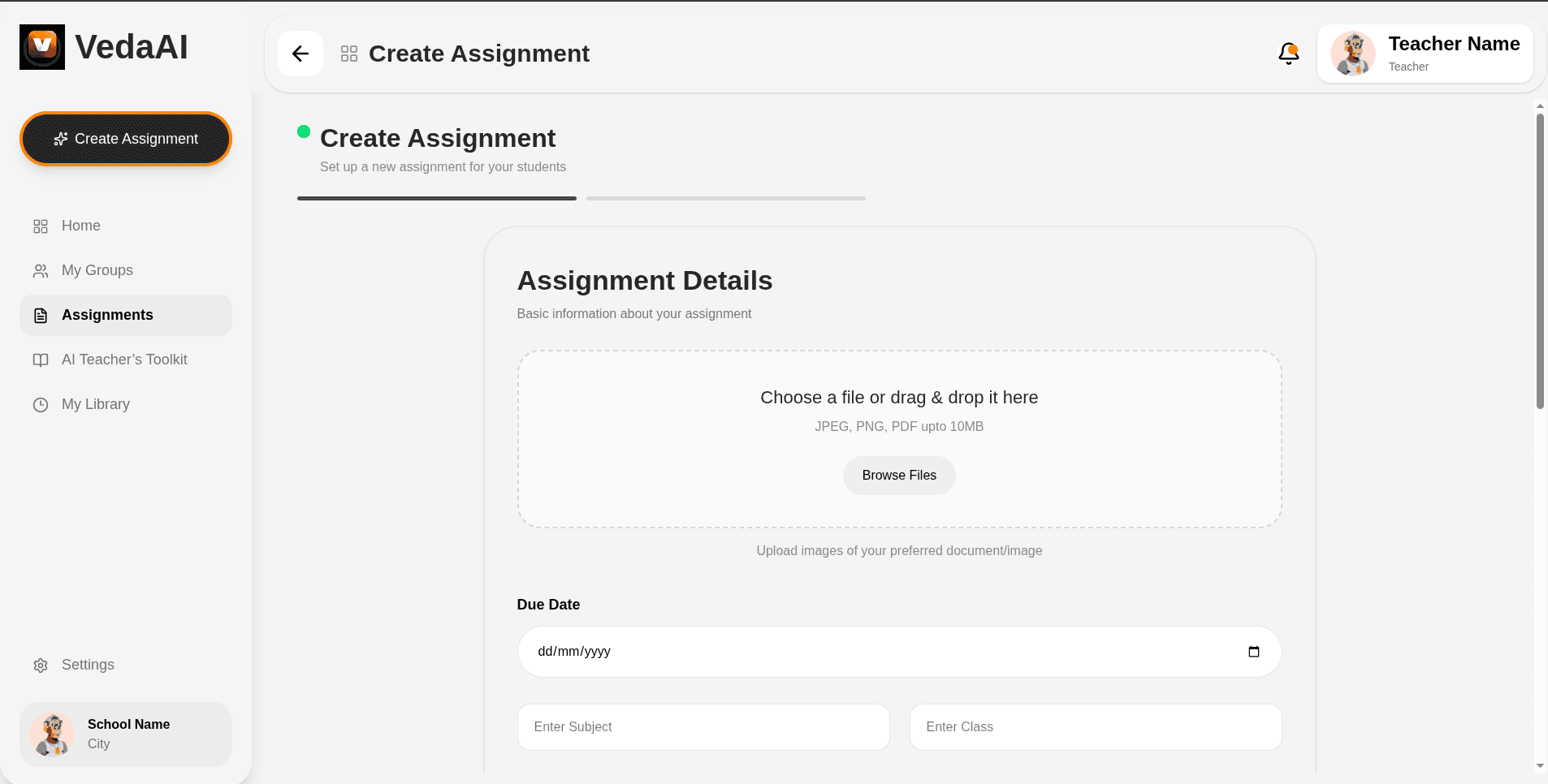 VedaAI – AI-Powered Assignment & Learning Platform screenshot 3